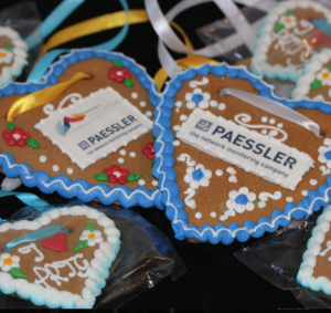 German gingerbread hearts for marketing events