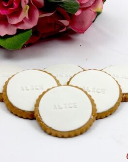 Rustic Round Imprinted Cookie Favours