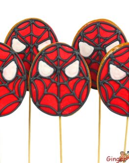 Spiderman Cookie Pops