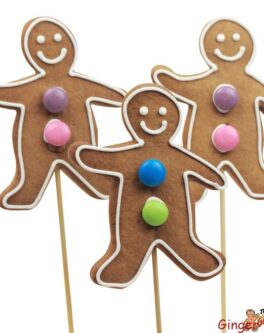 Cookie pops gingerbread men