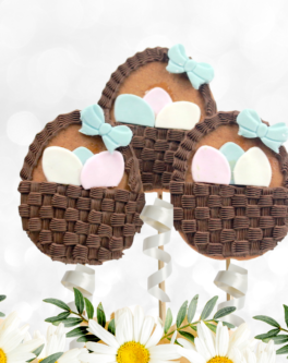 Easter Egg Basket Cookie Pops