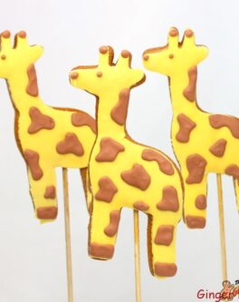 Giraffe Cookie Pops