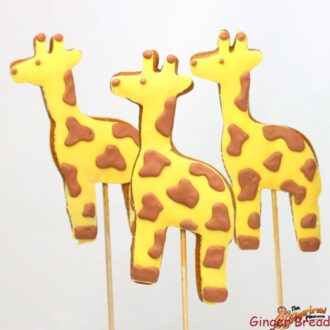 Giraffe Cookie Pops