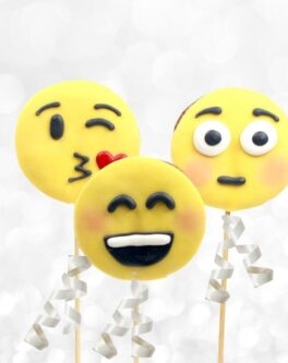 Emojis cookie pops