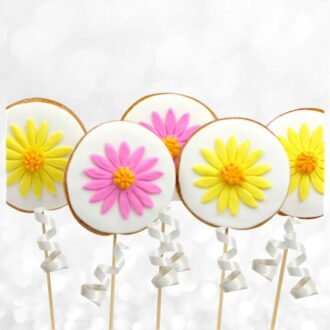 Round Flower Cookie Pops