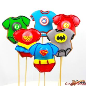 Super Hero Baby Cookie Pops