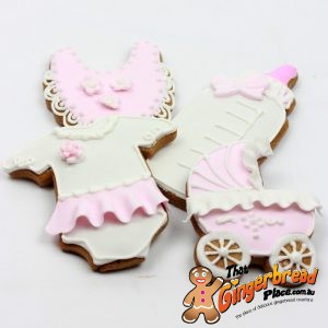 Ruffle Baby Girl Cookies in a Mixed Box