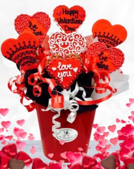 Red Romance Cookie Bouquet
