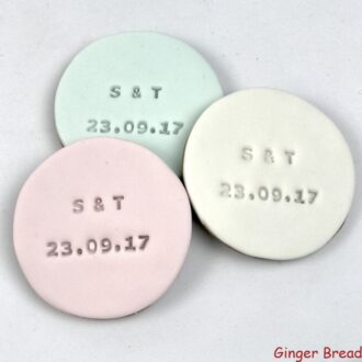 Imprinted Round Favours
