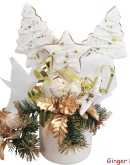 Shimmer Cookie Bouquet with gold or silver detail