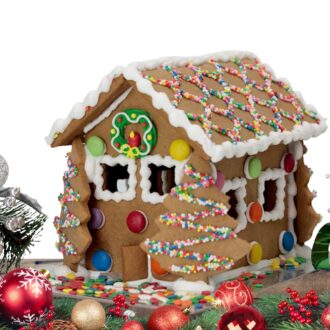 Cheerful GIngerbread House