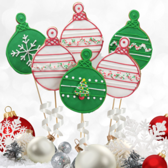 4Christmas Baubles Cookie Pops