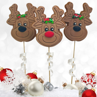 Christmas Reindeer Cookie Pops